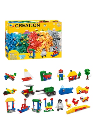 Creatıon Eğitici Yaratıcı Oyuncak Blok Yapım Seti 550 Parça Creatıon Eğitici Yaratıcı Oyuncak Blok Yapım Seti 550 Parça