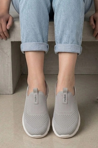 In Step Urban-flex Esnek Tabanlı Ultra Hafif Ortopedik Medikal Hulluks Topukdikeni Kadın Gri Yürüyüş Terliği