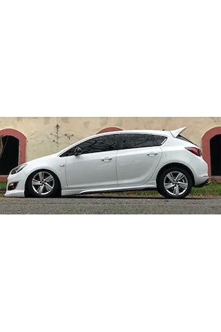 Opel Astra J Sedan Opc Yan Marşpiyel Seti Mat Siyah Plastik 2 Adet 2009-2015
