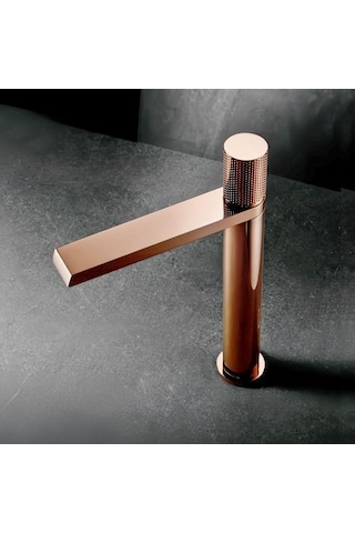 Fontana Yüksek Lavabo Bataryası Altın-rose Altın