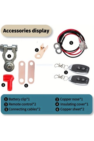 Xuweiwei 200a 12v Uzaktan Kumanda Batarya Kesici Anahtarı Otomatik Kapanma Anahtarsız Giriş 12v Röle Anahtarı Araba Rv Motosiklet Tekne