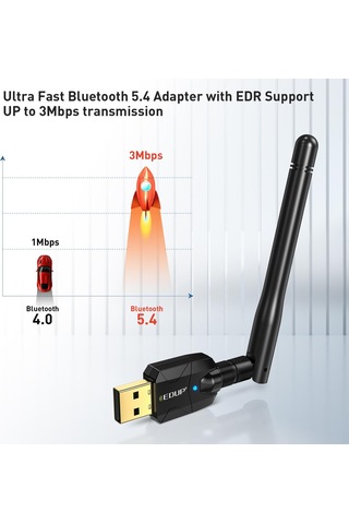 Sones Edup Usb Bluetooth Adaptörü 5.4 Verici Ses Alıcı Modülü