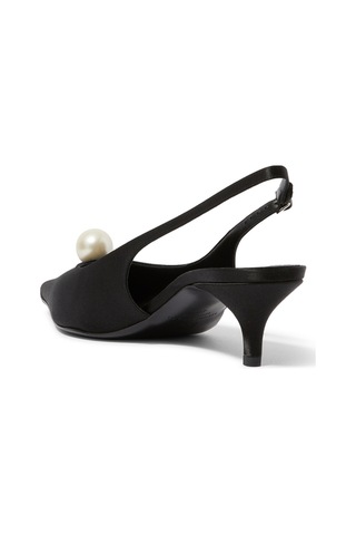 Magda Butrym Slingback Inci Topuklu Ayakkabı - Şıklık Ve Rahatlık Abiye Ayakkabı Siyah