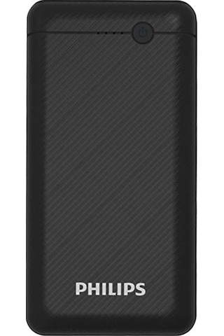 Philips Dlp1720 Cb 20.000 Mah 2xusb Port Çıkış Type-c Micro-usb Powerbank Hızlı Şarj Slim Siyah