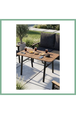 Bşkvirgo Bahçe Masası Ahşap Balkon Teras Cafe Masa Modern Dış Mekan Masa 9832 Atlantik Çam Sadece Masa Bsk2026
