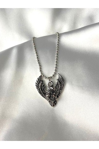 Gotik Kartal Pençe Gümüş Kaplama Erkek Kadın Kolye Çok REnkli