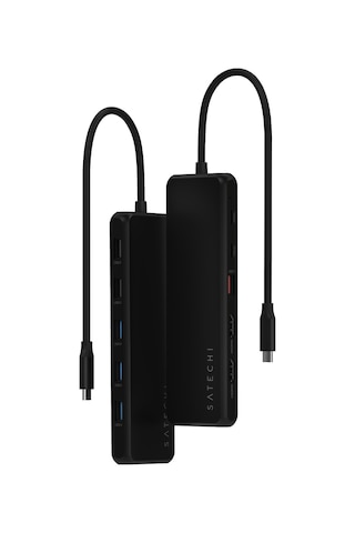 Satechi 13 İn 1 Usb-c Üçlü Ekran Multiport Adaptör Siyah St-p3d13k