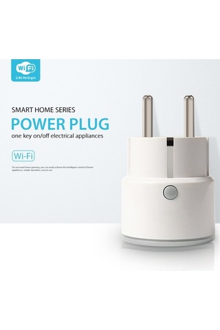 Ulzyvf Akıllı Wi-fi Fişi, Uzaktan Kumanda, Ses Kontrol, Zamanlayıcı, 10a 2000w Beyaz Duvara Monte Priz