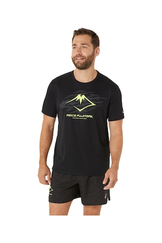 Asics Fujıtraıl Logo Ss Top Erkek Siyah Kısa Kollu Tshirt 2011c981-002 Siyah