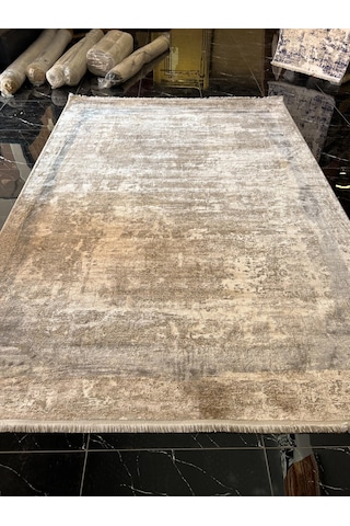 Sanat Halı Doku 1233 Vizon Gri Modern Salon Halısı