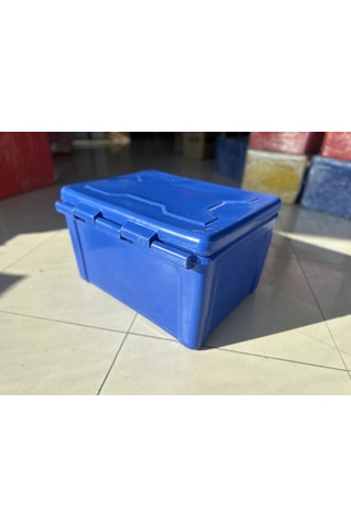 Motosiklet Pizza Servis Çantası Mavi 90 Litre Köşeli Mavi