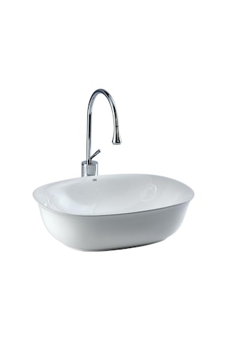 Eh-4600 Tezgah Üstü Lavabo Beyaz Renkli