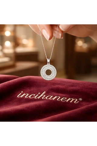 İncihanem Parıltı Çemberi Kolye Gümüş