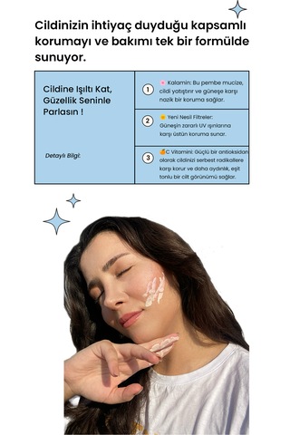 Laromia Leke Karşıtı Cilt Aydınlatıcı Ve Ton Eşitleyici Pembe Güneş Kremi SPF50+ 50 ML