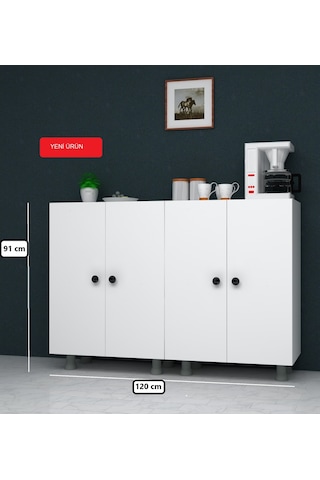 Çok Amaçlı Dolap Mutfak / Kiler / Banyo Dolabı 120 Cm Suntalam
