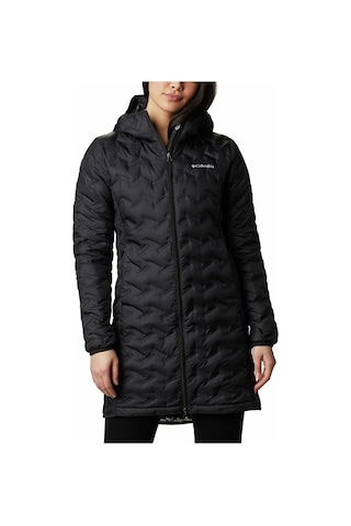 Columbia Delta Ridge Long Down Jacket Kadın Mont Wk0294-010 Siyah