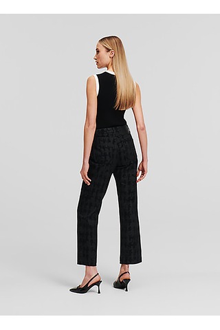 Karl Lagerfeld Siyah Kadın %100 Pamuk Denim Pantolon A1w10015