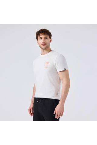 Ellesse 6sm5065-of Bisiklet Yaka Erkek T-shirt - Kırık Beyaz