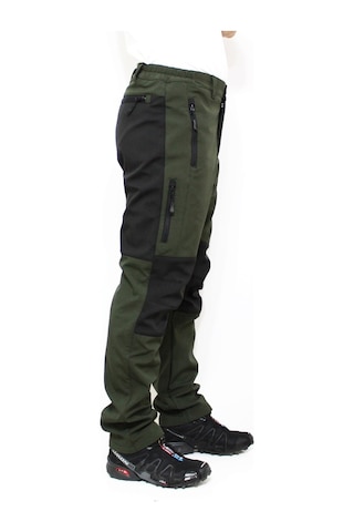 Mudwill Kışlık Polarlı Softshell Erkek Pantolon Haki