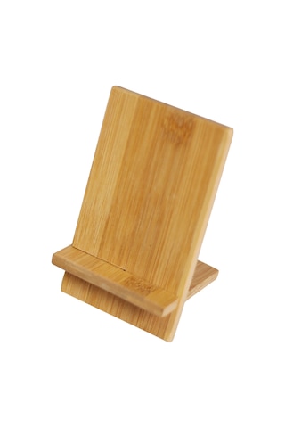 Kosona Doğal Ahşap Masa Telefon Tutucu - 4-8 İnç Telefonlar İçin, Video İzle Ve Konuşmak İçin Sabit Tutma, Kolay Montajlı