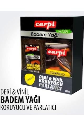 Carpi Lastik Parlatıcı Vinil Deri Koruyucu Badem Yağı-süngerli 200ml