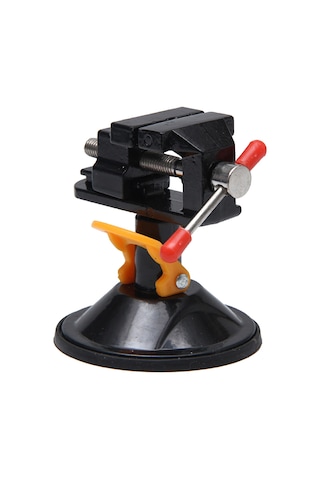 Geeksen Alüminyum Mini Süspansiyon Tırnak 360 Döner Başlı 12-55mm Tutma Aralığı Siyah Ev/atölye Uygulamalı