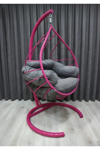 Damla Salıncak - Armut Salıncak Pembe Gri