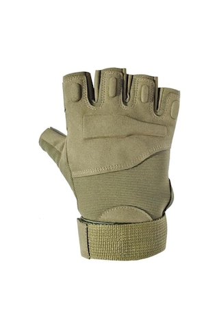 Single Sword Haki/xl Strongclaw Strongclaw Sc-1002 Kısa Parmak Koruyucu Ve Outdoor Eldiveni Dayanıklı Operasyon Modeli Sürüş Eldiveni