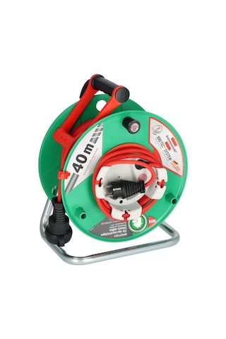 Brennenstuhl Garant G Bretec Serisi Ip44 Lisanslı Cablepilot 38+2 Metre Bahçe Ve Dış Mekan İçin Makaralı Kablo