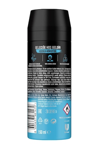 Axe Ice Chill Iced Mint&Lemon Scent Erkek Sprey Deodorant 150 ML