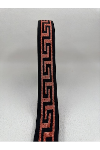 Paşateks 4 Cm Simli Dokuma Lastik-5 Metre-siyah