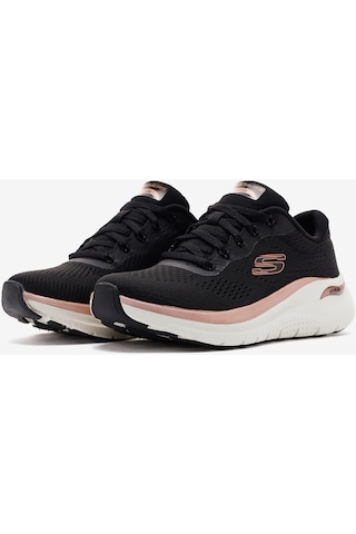 Skechers Arch Fit 2.0 - Glow The Distanc Kadın Siyah Spor Ayakkabı 150067 Bkrg Siyah