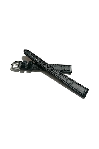 Fado&her Saate Uyumlu Hakiki Bayan Deri Saat Kordonu Siyah 12 Mm 415 Siyah