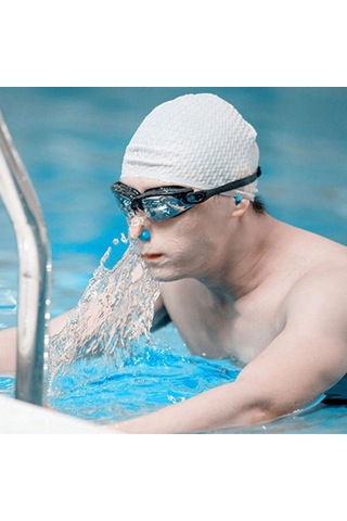 4 Set Burun Klipsi Kulak Tıkacı Beyaz Beyaz