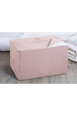 Madame Coco Çiçek Desen Baskılı Hurç Bhu-0474x46x46cm-pudra Pudra