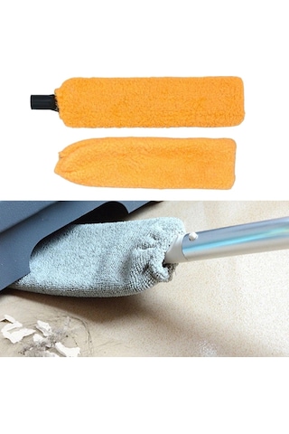 Saplı Mikrofiber Başlıklı Girintili Yüzey Temizleme Mopu Toz Alma Fırçası Crchmgo Diğer