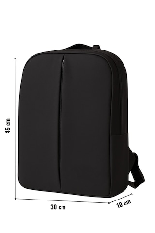 Laptop Çantası 15.6 Inç Siyah Notebook Sırt Çantası