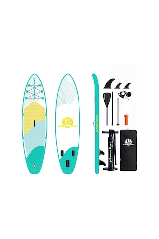 Up Balance Board Şişme Sup Board/stand Up Paddle Board 320x81x15 Cm Yeşil