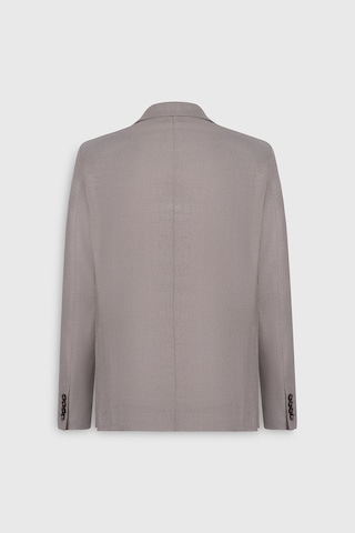 Ac&co Erkek Vızon Yünlü Slim Fit Dar Kesim Kırlangıç Yaka Kapak Cepli Blazer Ceket Vizon