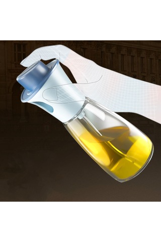 Gajeena Mutfak İçin Pp Materyal 180ml Açık Renkli Yağ Sprey Botu, Toz Koruyucu, Kaymazsız Taban, Hassas Kontrol, Anti-sızıntı Çok Renkli