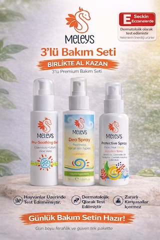 3lü Günlük Bakım Seti Deo Spray + Koruyucuspray + Ferahlatıcı Jel