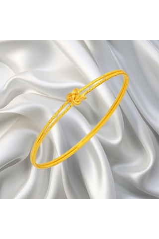Leva Gold 22 Ayar Düğüm Modelli Aşk Ajdası Bilezik 15 Gr