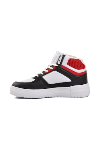 Walkway Berry Hi Beyaz-siyah-kırmızı Bağcıklı Unisex Hi Sneaker 001