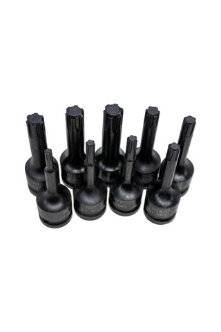6501 Havalı Uzun Rıbe Uçlu 1/2" Lokma Takımı 9 Parça