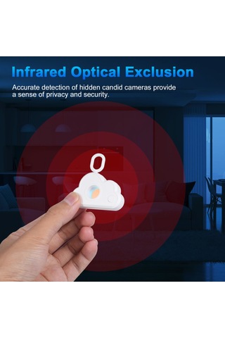 Geeroyoo Gizli Kamera Dedektörü Kızılötesi Tarayıcı - Ev, Ofis, Seyahat, Otel, Banyo Casusluk Önleyici
