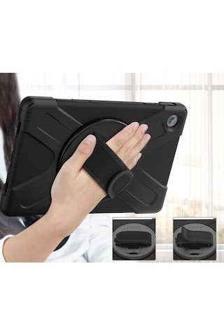 Lenovo Uyumlu Tab M10 Plus Tb-125f - Tb-128f 3. Jenerasyon Defender Zırhlı Tam Koruma Silikon