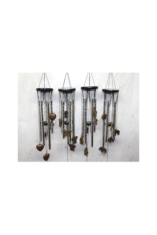 1 Adet Metal Rüzgar Çanı 41 Cm Alk3521 Modeli, Wind Chime, Balkon Bahçe Dekorasyonu