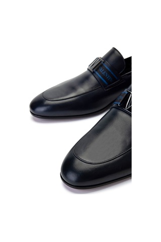 Valentino Valentıno Erkek Hakiki Deri Mavi Loafer Ayakkabı 667 20090 Erk Ayk Y23 Blue Mavi