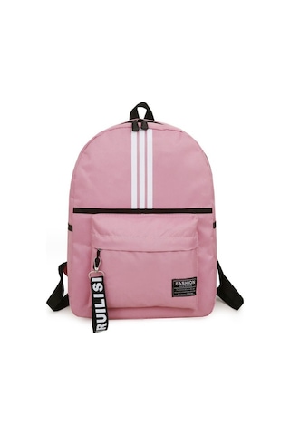 Large Capacity Backpack Student School Bag Travel Backpack Pembe