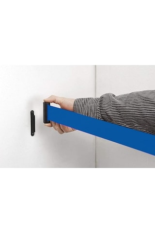 Kayalar Trafik 3 M Mavi Duvar Tipi Şerit Bariyer Duvara Monte Şerit Bariyer